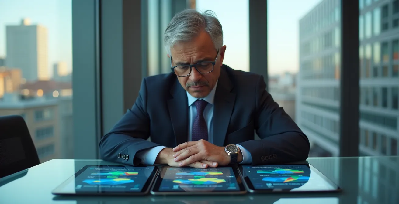 Visualización de la concentración sectorial del IBEX 35 mostrando la falta de diversificación real