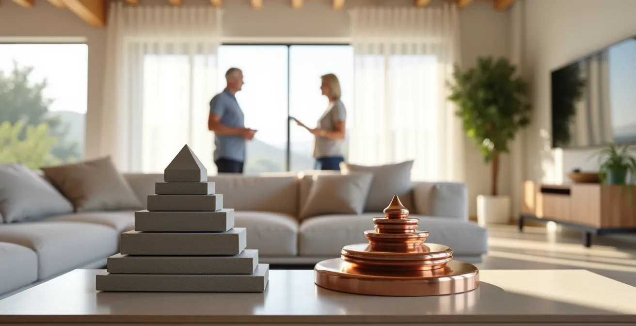 Comparación visual entre la regla tradicional 100-edad, representada por una estructura rígida, y las nuevas estrategias dinámicas de inversión.