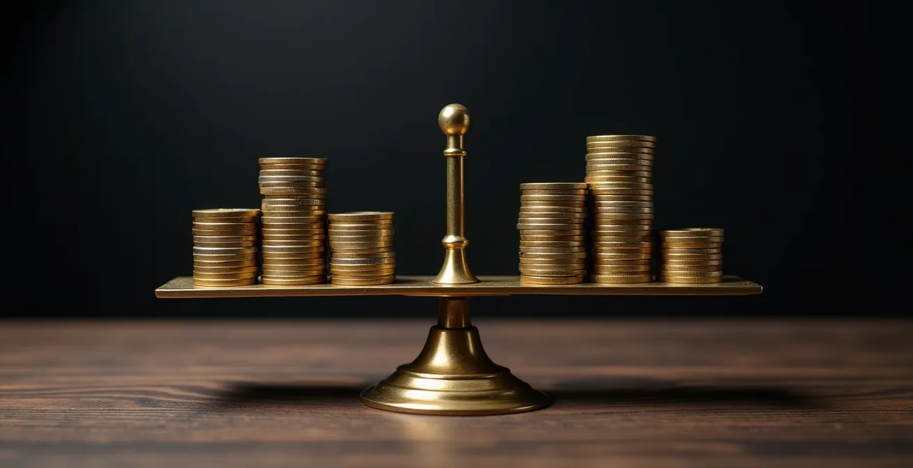 Gráfico de barras apiladas mostrando la composición de cuotas hipotecarias a diferentes plazos