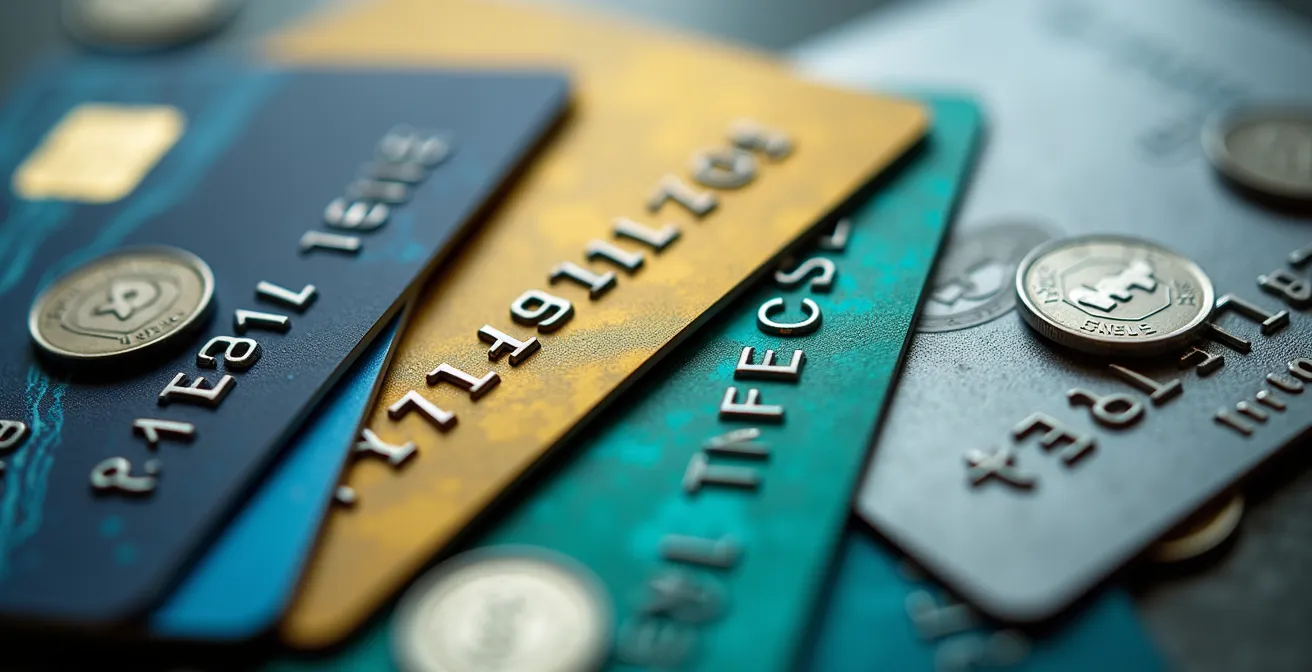 Diagrama visual de organización financiera con múltiples cuentas bancarias como departamentos empresariales